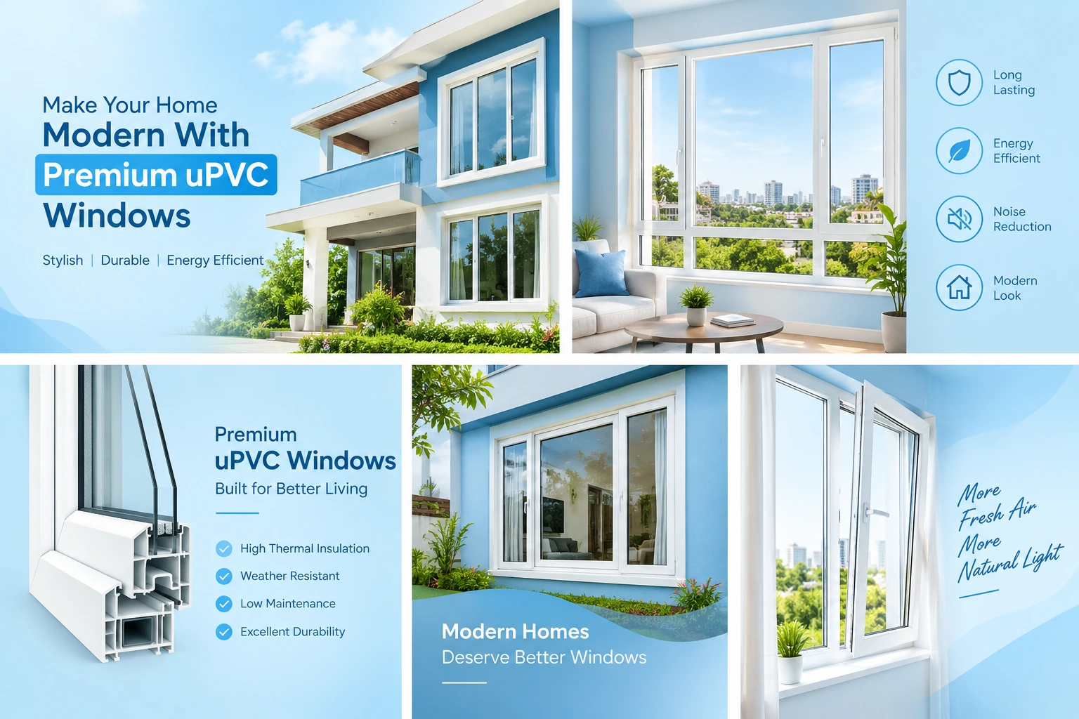 Make Your Home Modern With Premium uPVC Windows