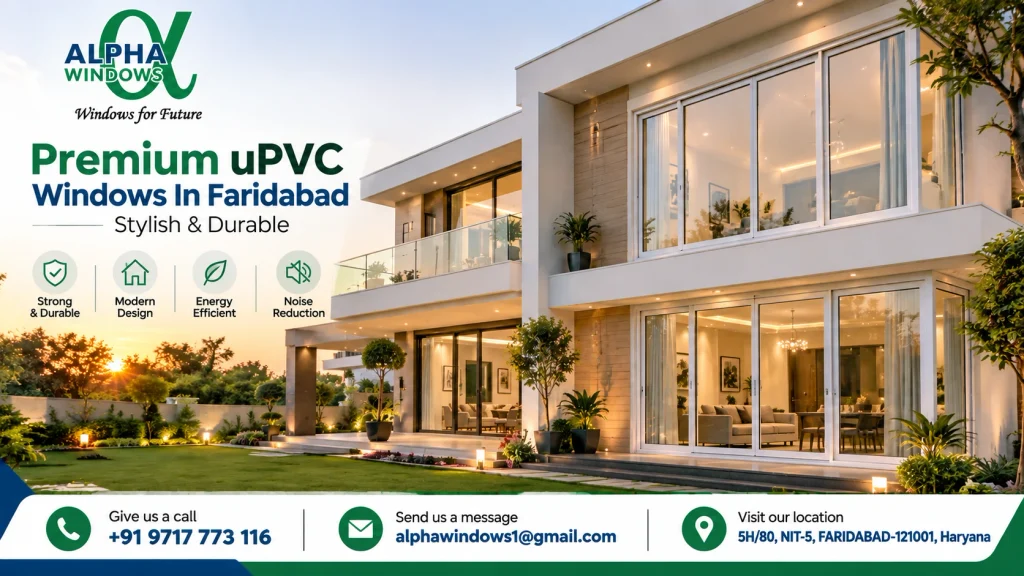 Premium uPVC Windows In Faridabad – Stylish & Durable