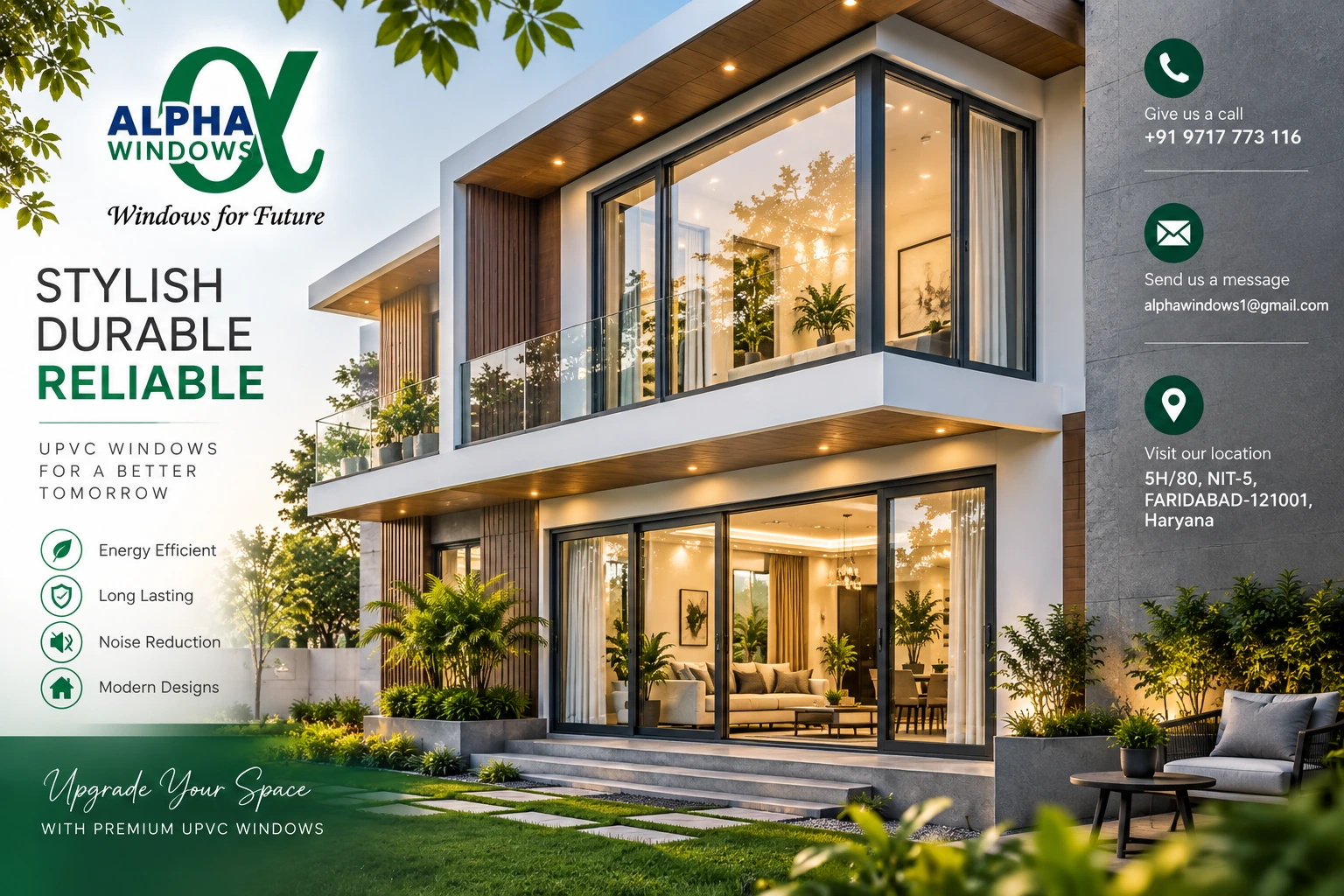 Trusted UPVC Windows Manufacturer For Stylish And Durable Windows